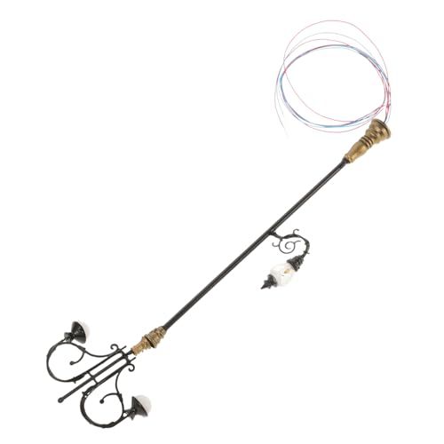 LOLIPPYY Miniatur Straßenlaterne Modell Schwarz Wandlampe für Puppenhaus Gartendekor Miniatur Landschaftsbeleuchtung Vielseitig für Modellbau und Sandtisch LOLIPPYY Miniatur Straßenlaterne Modell Schwarz Wandlampe für Puppenhaus Gartendekor Miniatur Landschaftsbeleuchtung Vielseitig für Modellbau und Sandtisch von LOLIPPYY