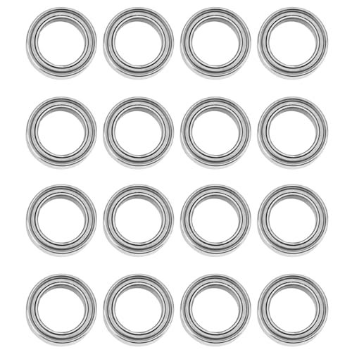 LOLPALONE 16 Stück Kugellager ein Kugellager 6,35 x 9,53 x 3,17 mm für HBX 16889 16889A 16890 16890A SG 1601 SG 1602 SG1601 RC Autoteile Zubehör von LOLPALONE