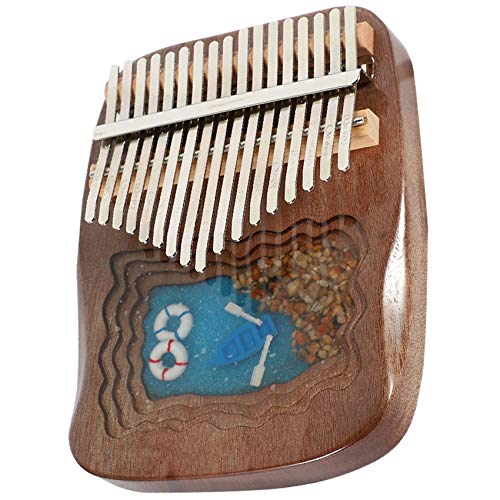 LOLPALONE 17 Kalimba Thumb Piano Portable Finger Piano Geschenke für Kinder und Erwachsene Anfänger mit Anleitung zum Stimmen des von LOLPALONE