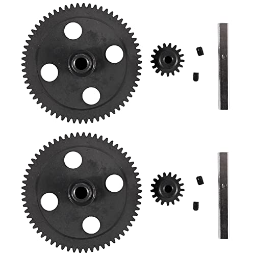 LOLPALONE 2 x Hauptgetriebe Spur Gear 62T Reduzierstück 0015 für 12428 12423 1/12 von LOLPALONE