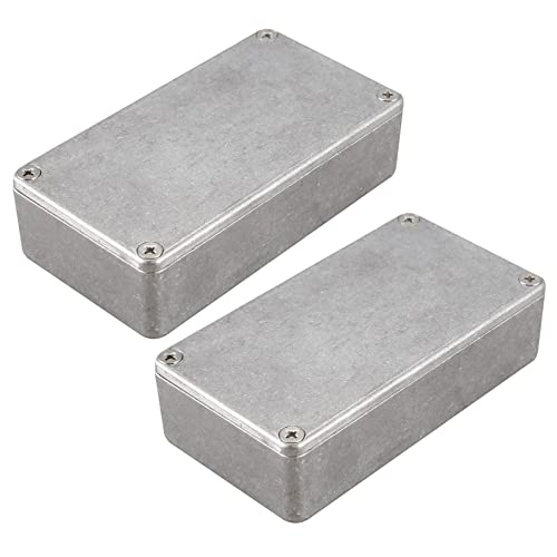 LOLPALONE 2 x Pedalboard aus Aluminium für Effektpedal für Gitarre 1 Stück für Pedal Gitarre DIY 1590B von LOLPALONE