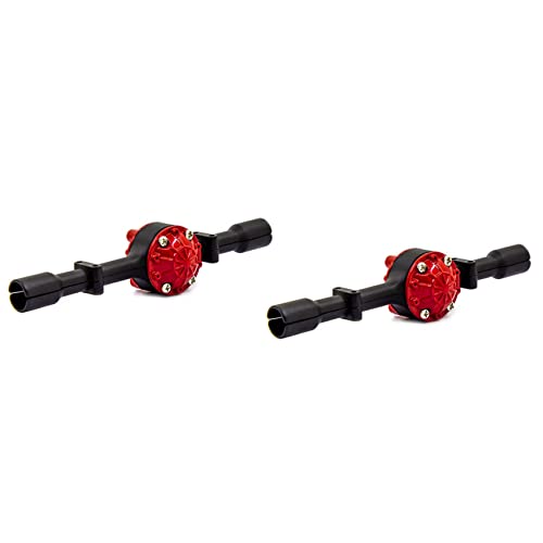 LOLPALONE 2X für Metall Hinterbrücke Gehäuse für D12 C14 C24 C24-1 C34 B14 B24 B16 B36 Upgrade Teile für RC Auto, Schwarz von LOLPALONE