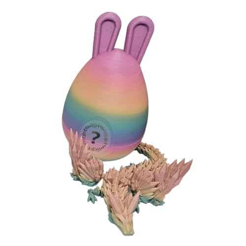 LOLPALONE 3D-gedruckter Drache, voll beweglicher Drache in Crystal Dragon 1 PC C von LOLPALONE