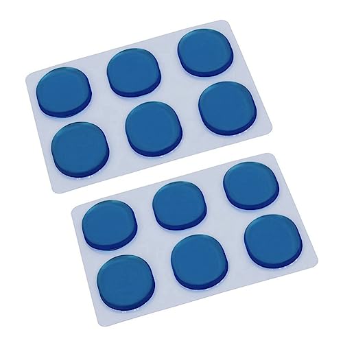 LOLPALONE 48 Stück / Set für Batterie für Schalldämpfer Kieselgel Dämpfer für Trommeln Gelpads Schalldämpfer für Snaredrum Schalldämpfer Blau von LOLPALONE