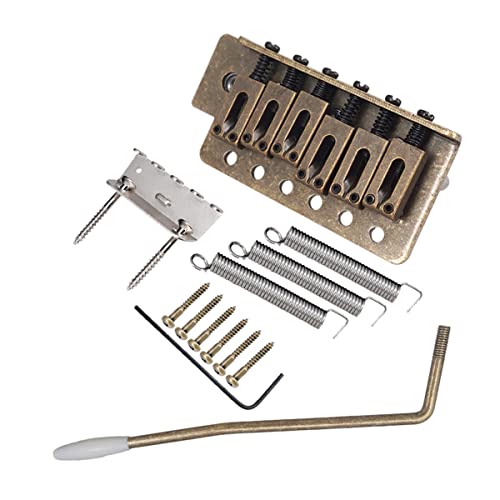 LOLPALONE 6 Saiten Gitarre Tremolo Bridge Single Shake Assembly Systyem für Sq Zubehör für E-Gitarre von LOLPALONE