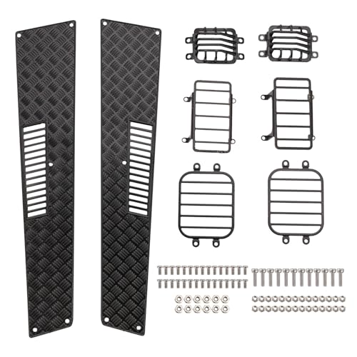 LOLPALONE Für 1/10 Simulation Klettern Auto Trx4 G500 G63 Seitenlichtabdeckung Hintere Abdeckung Motorhaube Motorhaube von LOLPALONE