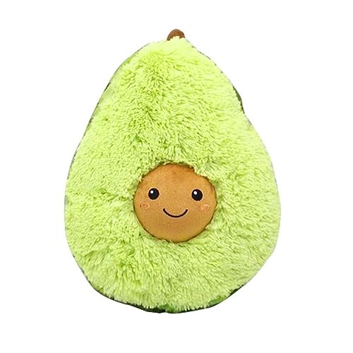 LOMUG Avocado Plüsch, 20cm Avocado Plüschtier, Avocado Kuscheltier Kissen Weiches Plüsch Kuscheltier Avocado Spielzeug für Kinder Mädchen Jungen Frauen Geburtstag Valentinstag Muttertag von LOMUG