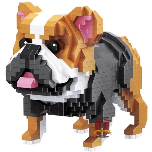 LONESTAR I Marke Balody I Mini Klemmbausteine I Nanoblocks I 3D Puzzle I Hunde I Englische Bulldogge von LONESTAR