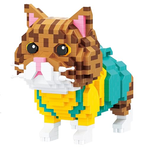 LONESTAR I Marke Balody I Mini Klemmbausteine I Nanoblocks I 3D Puzzle I Katzen (Katze mit Kleid) von LONESTAR