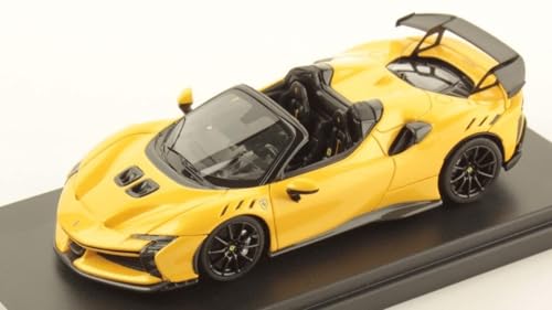 Modell in Maßstab Looksmart kompatibel mit Ferrari SF90 XX Spider gelb dreilagig 1:43 Modell Treppe LS552E 241220 von LOOKSMART