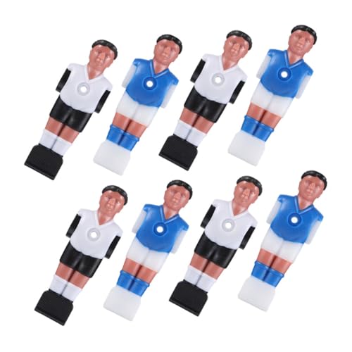 LOORGVEL 8st Tischfußballpuppe Tischfussball Fußball Tischfußball Puppenfußball Fußballtischteile Teile Für Fußballtische Kicker Männer Ersatz Tischfußballspieler Kickermann Ersatz Harz von LOORGVEL