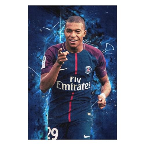 Mbappe 1000 Puzzleteile Für Erwachsene, Puzzlespiele Zum Stressabbau Und Einzigartige Geschenke Puzzles (75x50) cm von LOPUCK