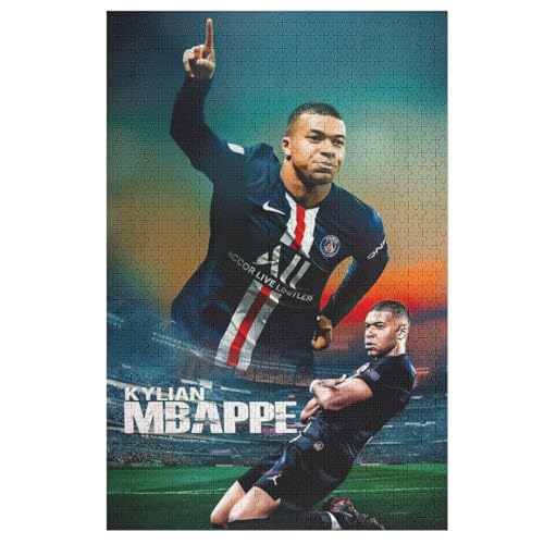 Mbappe 1000 Teile Wooden Puzzles Für Erwachsene Puzzles 1000 Teile Puzzles Für Erwachsene Puzzle Schwierig Und Herausfordernd 1000 PCS von LOPUCK