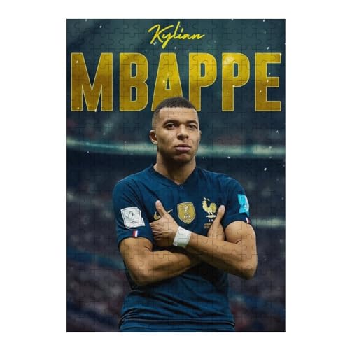 Mbappe 300 Teile Wooden Puzzles Für Erwachsene Puzzles 300 Teile Puzzles Für Erwachsene Puzzle Schwierig Und Herausfordernd (40x28) cm von LOPUCK