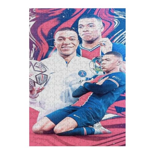 Mbappe 300-teiliges Puzzle Für Erwachsene - Wooden Puzzles 300-teiliges Puzzle Für Erwachsene | Rätsel (40x28) cm von LOPUCK