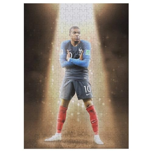 Mbappe Erwachsene Puzzles Puzzle 300 Teile Puzzles Fußballer Puzzle Lernspiel Spielzeug Familiendekoration 300 PCS von LOPUCK