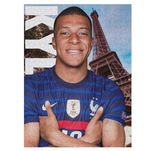 Mbappe Erwachsene Puzzles Puzzle 500 Teile Puzzles Fußballer Puzzle Lernspiel Spielzeug Familiendekoration 500 PCS von LOPUCK