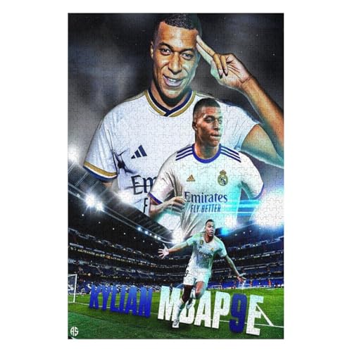 Mbappe Madrid 1000 Puzzleteile Für Erwachsene, Puzzlespiele Zum Stressabbau Und Einzigartige Geschenke Puzzles (75x50) cm von LOPUCK