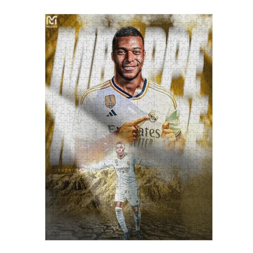 Mbappe Madrid Puzzles Für Erwachsene 500-teilige Puzzles 500-teilige Puzzles Für Erwachsene Wooden Puzzlespiele Spielzeug Geschenk Für Heimtextilien (52x38) cm von LOPUCK