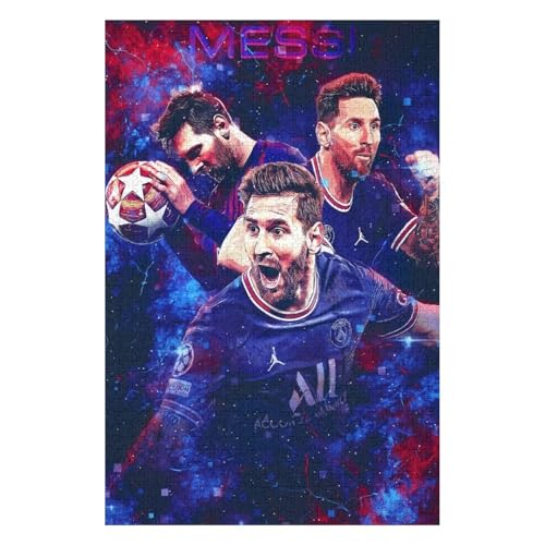 Messi 1000 Puzzleteile Für Erwachsene, Puzzlespiele Zum Stressabbau Und Einzigartige Geschenke Puzzles (75x50) cm von LOPUCK