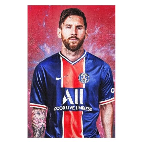 Messi 1000 Puzzleteile Für Erwachsene, Puzzlespiele Zum Stressabbau Und Einzigartige Geschenke Puzzles (75x50) cm von LOPUCK