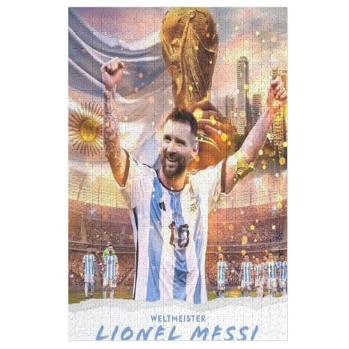 Messi 1000 Puzzleteile Für Erwachsene Und Kinder, Puzzlespiele Zum Stressabbau Und Einzigartige Geschenke Puzzles 1000 PCS von LOPUCK