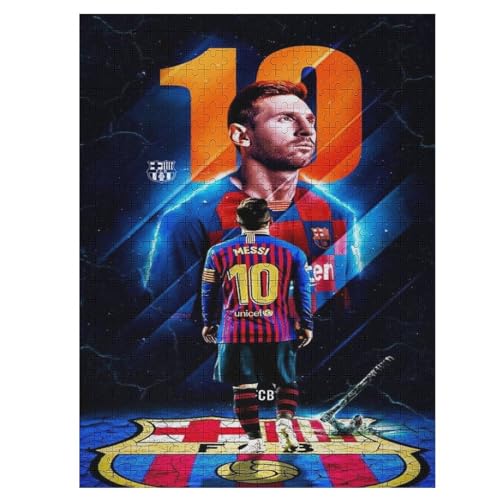 Messi Erwachsene Puzzles Puzzle 500 Teile Puzzles Fußballer Puzzle Lernspiel Spielzeug Familiendekoration 500 PCS von LOPUCK