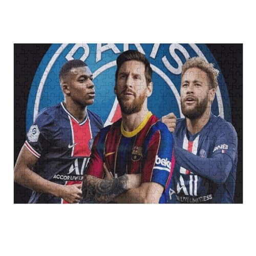 Messi Neymar Mbappe 300-teiliges Puzzle Für Erwachsene - Wooden Puzzles 300-teiliges Puzzle Für Erwachsene | Rätsel 300 PCS von LOPUCK