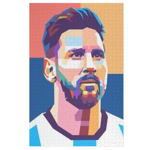 Messi Puzzle - Puzzles Für Erwachsene 1000 | Wooden Puzzles 1000 Teile Für Erwachsene | Rätsel | Rätsel 1000 PCS von LOPUCK