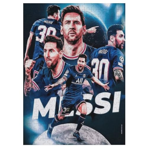 Messi Puzzles Erwachsene Puzzle 300 Teile Puzzle Fußballer Wooden Puzzle Lernspielzeug Spiel Familiendekoration 300 PCS von LOPUCK