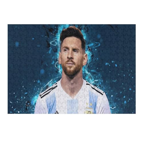 Messi Puzzles Erwachsene Puzzle 300 Teile Puzzle Soccer Player Wooden Puzzle Lernspielzeug Spiel Familiendekoration 300 PCS von LOPUCK