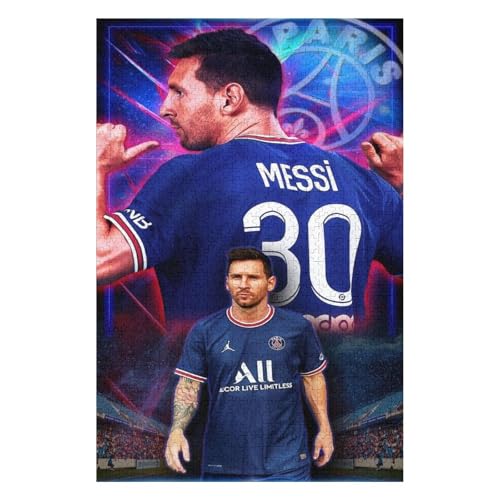 Messi Puzzles Für Erwachsene 1000-teilige Puzzles 1000-teilige Puzzles Für Erwachsene Wooden Puzzlespiele Spielzeug Geschenk Für Heimtextilien (75x50) cm von LOPUCK