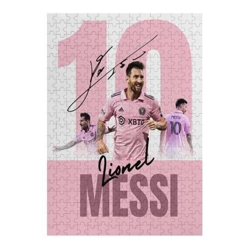 Messi Puzzles Für Erwachsene 300-teilige Puzzles 300-teilige Puzzles Für Erwachsene Wooden Puzzlespiele Spielzeug Geschenk Für Heimtextilien (40x28) cm von LOPUCK