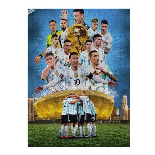 Messi Puzzles Für Erwachsene 500-teilige Puzzles 500-teilige Puzzles Für Erwachsene Wooden Puzzlespiele Spielzeug Geschenk Für Heimtextilien (52x38) cm von LOPUCK