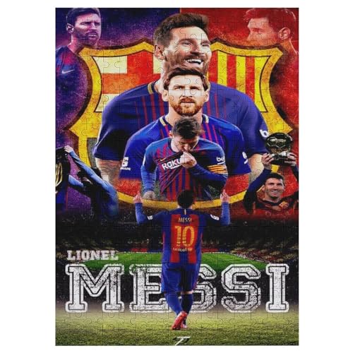 Messi300 Puzzleteile Puzzle Erwachsene Puzzle Schwierigkeitsgrad Puzzle Fußballer Wooden Puzzles Lernspielzeug Spiel 300 PCS von LOPUCK