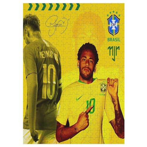 Neymar 300 Teile Uzzles Erwachsene Puzzle Fußballer Schwierigkeit Wooden Puzzles Familie Dekoration Bildung Spiel Spielzeug 300 PCS von LOPUCK