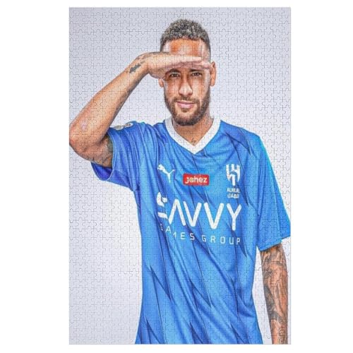 Neymar Al Hilal 1000 Teile Wooden Puzzles Lernen Lernspielzeug Familienspiele Geburtstagsgeschenke Für Kleinkinder Kinder Jungen Mädchen Puzzles 1000 PCS von LOPUCK