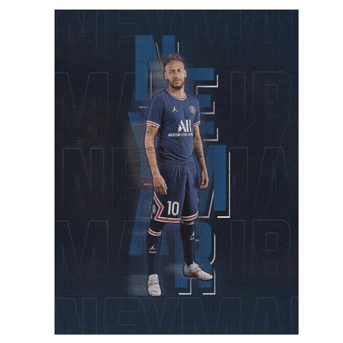 Neymar500 Puzzleteile Puzzle Erwachsene Puzzle Schwierigkeitsgrad Puzzle Fußballer Wooden Puzzles Lernspielzeug Spiel 500 PCS von LOPUCK