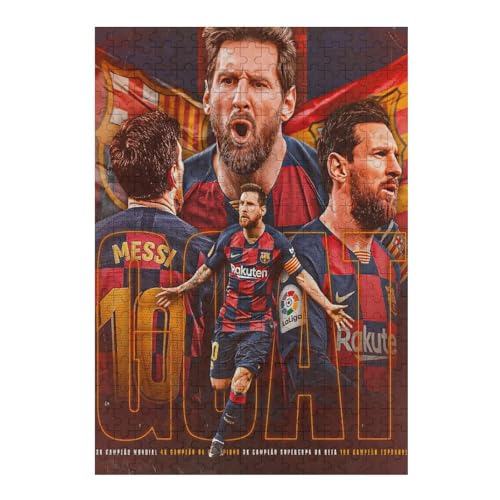 Puzzle Für Erwachsene 300 Teile Messi Puzzles 300 Teile Für Erwachsene Fußballspieler Wooden Puzzle Für Teenager Puzzlespiel Spielzeuggeschenk (40x28) cm von LOPUCK