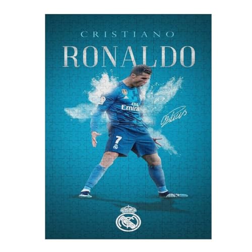 Puzzle Für Erwachsene 500 Teile Ronaldo Puzzles 500 Teile Für Erwachsene Fußballspieler Wooden Puzzle Für Teenager Puzzlespiel Spielzeuggeschenk (52x38) cm von LOPUCK