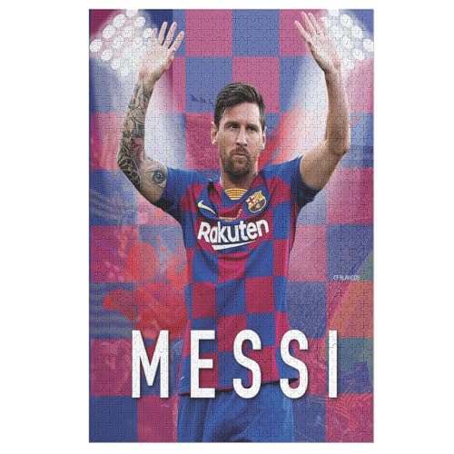 Puzzles 1000 Teile Messi Puzzle Erwachsene Puzzle Fußballer Puzzles Familie Dekoration Lernspiele Spielzeug 1000 PCS von LOPUCK