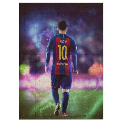 Puzzles 300 Teile Messi Puzzle Erwachsene Puzzle Fußballer Wooden Puzzle Bildung Spiel Spielzeug Familie Dekoration 300 PCS von LOPUCK