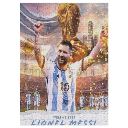 Puzzles 300 Teile Messi Puzzle Erwachsene Puzzle Schwierigkeitsgrad Puzzle Fußballer Puzzles Lernspiel Spielzeug Familie Dekoration 300 PCS von LOPUCK