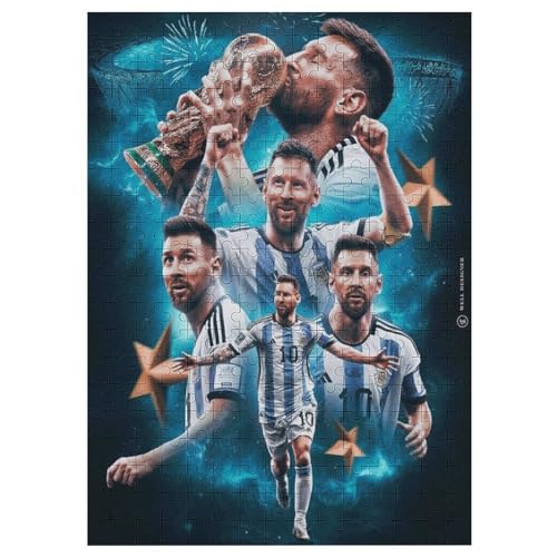 Puzzles 300 Teile Messi Puzzle Erwachsene Puzzle Schwierigkeitsgrad Puzzle Fußballer Puzzles Lernspiel Spielzeug Familie Dekoration 300 PCS von LOPUCK