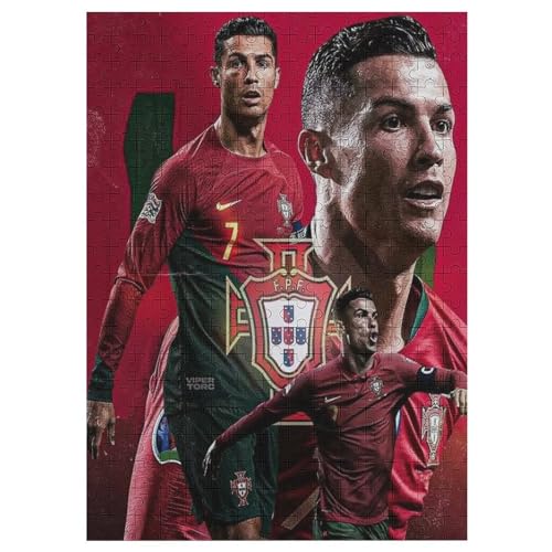 Puzzles 300 Teile Ronaldo Puzzle Erwachsene Puzzle Fußballer Puzzles Familie Dekoration Lernspiele Spielzeug 300 PCS von LOPUCK