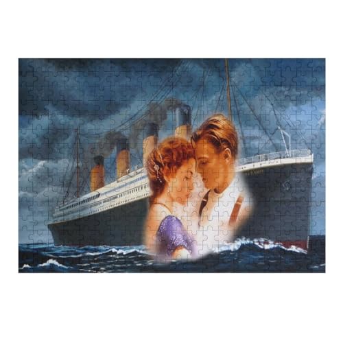 Puzzles 300 Teile Titanic Puzzle Erwachsene Puzzle Filmplakat Wooden Puzzle Bildung Spiel Spielzeug Familie Dekoration 300PCS (40x28cm) von LOPUCK