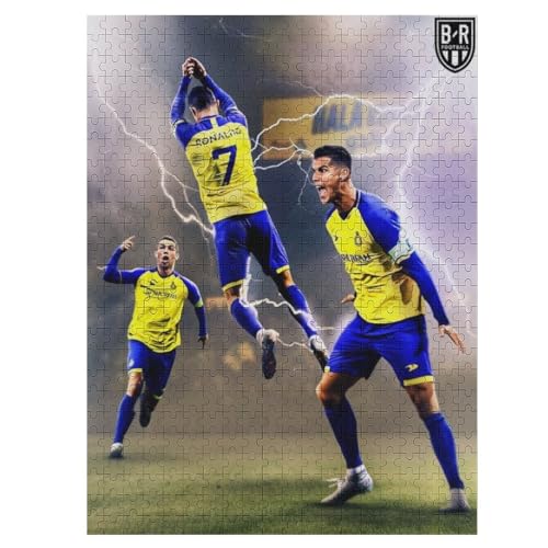 Puzzles 500 Teile Ronaldo Al NASSR Puzzle Erwachsene Puzzle Fußballer Puzzles Familie Dekoration Lernspiele Spielzeug 500 PCS von LOPUCK