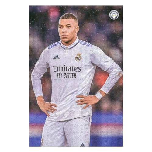 Puzzles Für Erwachsene 1000-teiliges Mbappe Madrid Puzzle Fußballspieler Wooden Puzzle 1000-teiliges Puzzle Für Erwachsene (75x50) cm von LOPUCK