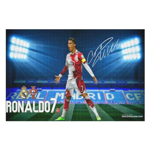 Ronaldo 1000-teiliges Puzzle Für Erwachsene - Wooden Puzzles 1000-teiliges Puzzle Für Erwachsene | Rätsel 1000 PCS von LOPUCK