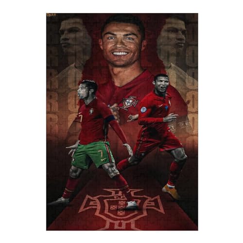 Ronaldo 300 Puzzleteile Für Erwachsene, Puzzlespiele Zum Stressabbau Und Einzigartige Geschenke Puzzles (40x28) cm von LOPUCK